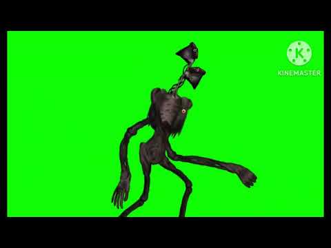 siren head jumpscare green screen free to use