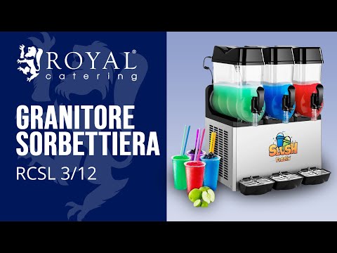 Video - Granitore sorbettiera - 3 x 12 litri - LED