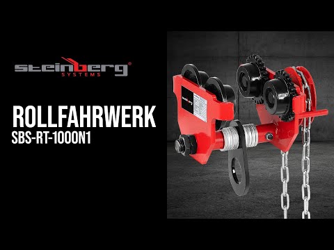 Video - Rollfahrwerk - 1.000 kg - 65-110 mm - mit Kette
