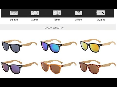 Бамбуковые солнцезащитные очки в винтажном ретро стиле UV400