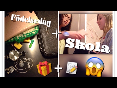 En kort skoldag + födelsedags presenter
