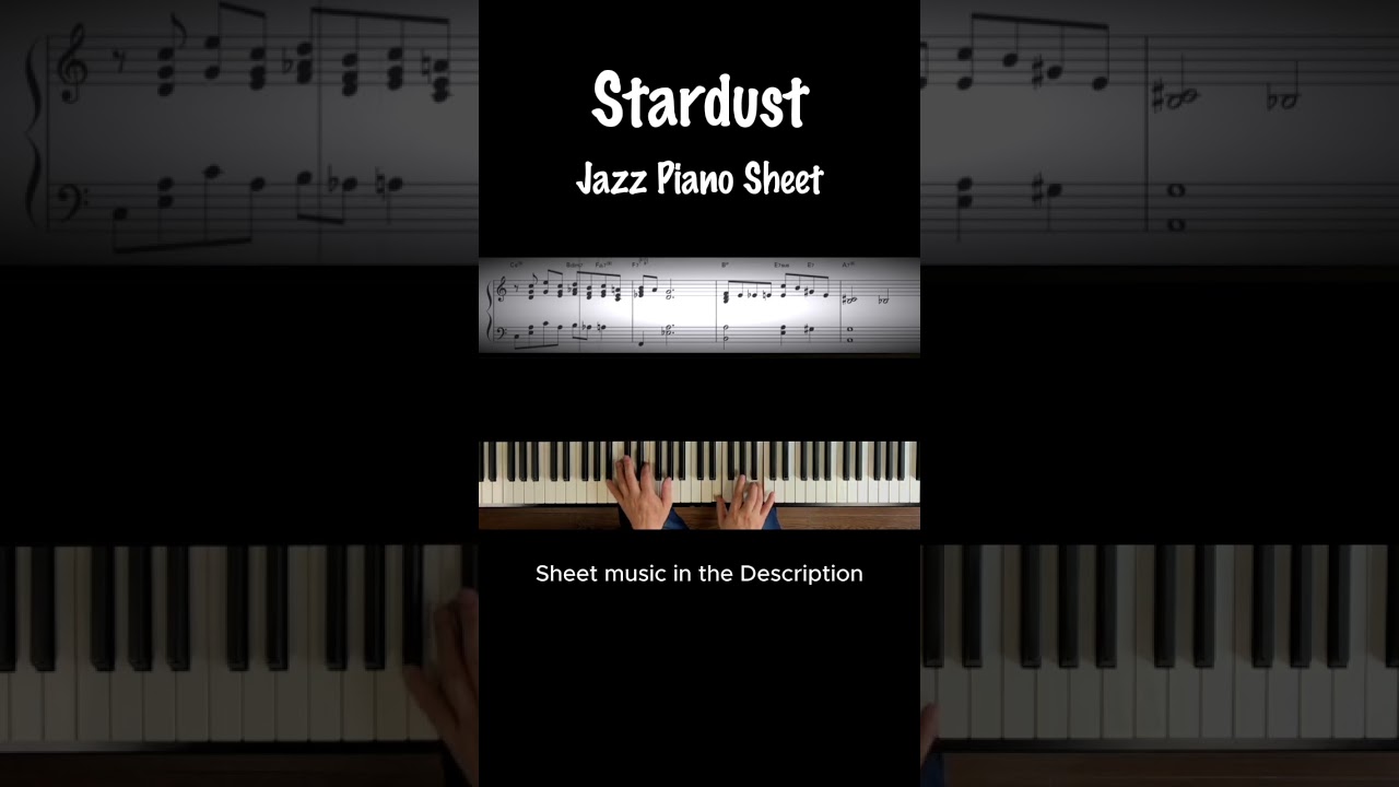 Stardust #jazzpiano #pianosheetmusic