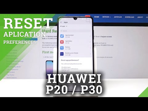 Restore App Settings in HUAWEI P20 / P30 – How to Reset App Preferences