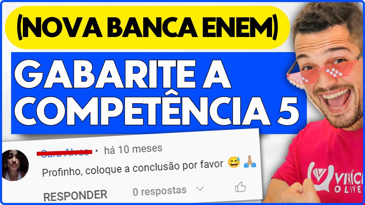 Como gabaritar a competência 5 ENEM | PROFINHO da REDAÇÃO
