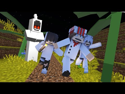 RIDICULOUS TRIO CHASING THE MOST HORROR POCOGS IN MINECRAFT!!
