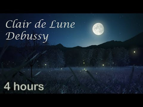 ✰ 4 HOURS ✰ Clair de Lune ♫ Clair de Lune Piano ♫ Clair de Lune Debussy ♫ Classical Music Relaxation