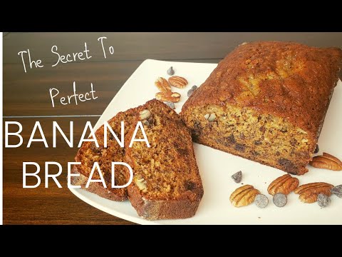 THE SECRET TO PERFECT BANANA BREAD | recipe & step-by-step instructions | #HappilyHomecooking