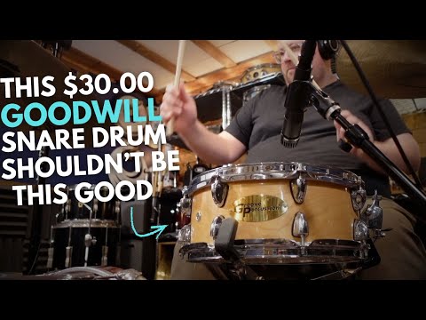 This $30 Goodwill Snare Shouldn't Be This Good... Groove Percussion Maple Snare
