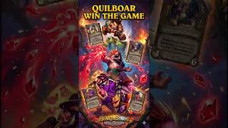 QUİLBOAR WİN THE GAME | Hearthstone Battlegrounds  #hearthstone  #short
