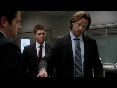 Supernatural 12x08 Castiel and Crowley Pretend to be Agents