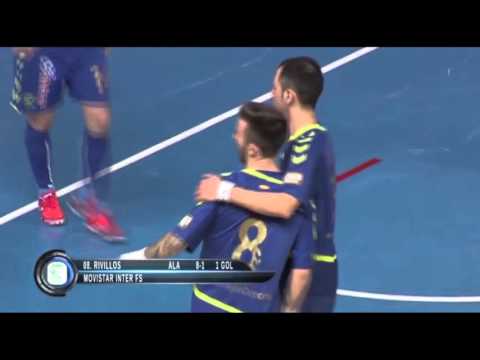 Gol Rivillos (8-1) en Movistar Inter - Jumilla B. Carchelo. Jornada 29, 1ªDiv