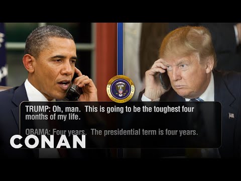 Obama Advises Trump About The Presidency | CONAN on TBS