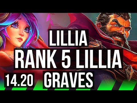 LILLIA vs GRAVES (JGL) | Rank 5 Lillia, Rank 20 | KR Challenger | 14.20