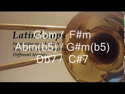 TURNAROUND II-V-I in F# / Gb MINOR - 75 bpm - Latin SOLO BACKING TRACK play along