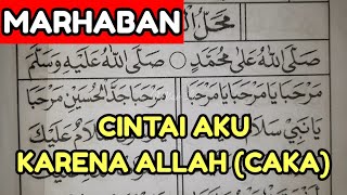 Download lagu LOVE ME FOR THE SAKE OF ALLAH (CAKA) Version of SHOLAWAT DIBA ~MARHABAN | Learn the Song Dibaan B... mp3