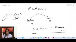 HINDU LAW - Maintenance under Hindu Marriage Act (06/06/23)