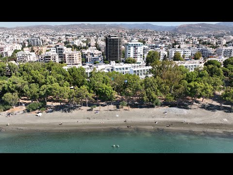Limassol Dasoudi Beach - 1 km long flight over the beach.