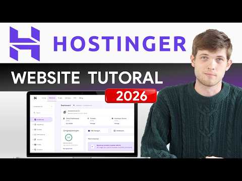 Hostinger website builder tutorial thumbnail