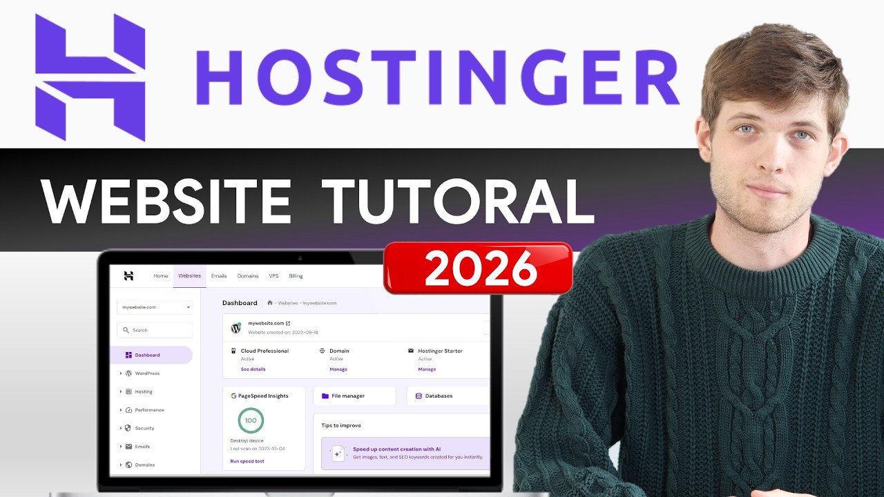Hostinger Website Builder Tutorial 2026 (Step by Step)