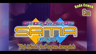Download lagu Satia karaoke  ( Ayu rusdy ) nada cewek Cm mp3