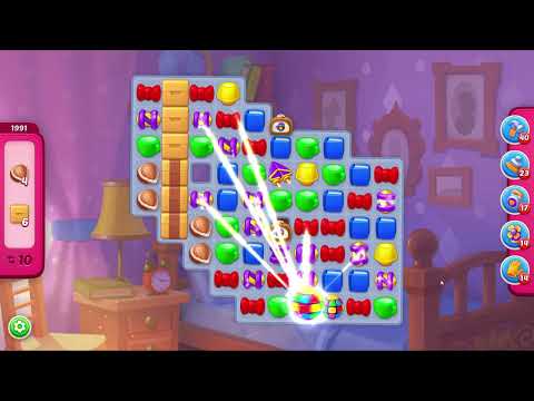 Homescapes Level 1991 - 16 Moves - No Boosters