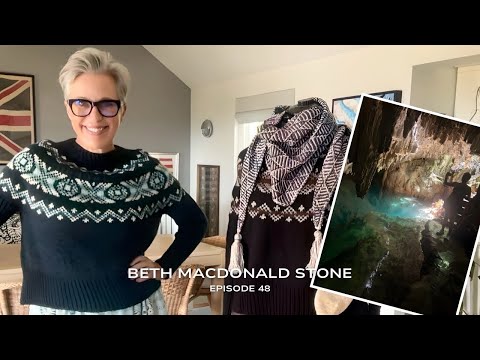 Episode 48 - Clebrig is the featured knitting pattern.   Explore Tom Moore's Jungle and Caves!!!