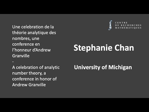 Stephanie Chan: Integral points in families of elliptic curves