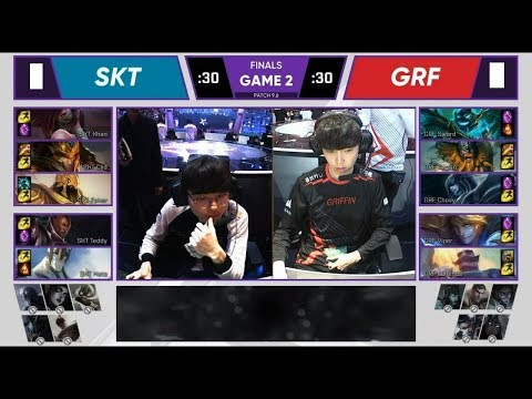SKT vs GRF Game 2 - Khan Akali vs Sword Hecarim Highlights - 2019 LCK Spring Finals