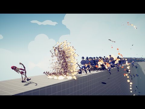 GOD SKELETON ARCHER BRIDGE LAST STAND - Totally Accurate Battle Simulator