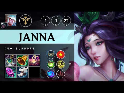 Janna Support vs Leona - VN Challenger Patch 25.13
