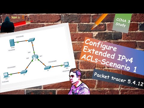 5.4.12 Packet Tracer – Configure Extended IPv4 ACLs – Scenario 1