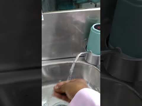 Motionware stainless steel foot operated basin with soap dis...