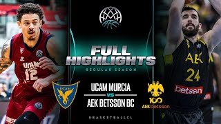 UCAM Murcia v AEK BETSSON BC | Full Game Highlights | #BasketballCL 2023-24