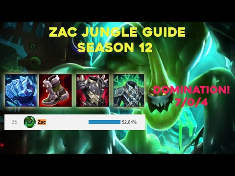 Zac Jungle Guide Season 12 LIVE Commentary Gameplay