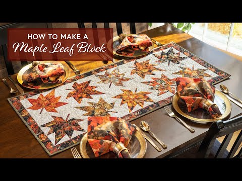 How to Make a Maple Leaf Quilt Block | a Shabby Fabrics Tutorial