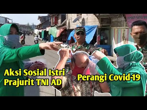 Aksi Istri Prajurit TNI AD Ditengah Wabah Covid-19