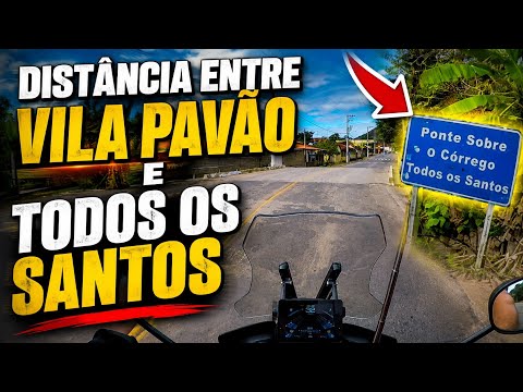 🚨 Quantos KM Tem de Vila Pavão até Todos os Santos? Fiz o Trajeto de Moto!