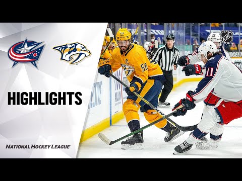 Blue Jackets @ Predators 2/27/21 | NHL Highlights