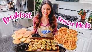 Easy BREAKFAST MEAL PREP Freezer Ideas/recipes to FILL your FREEZER!