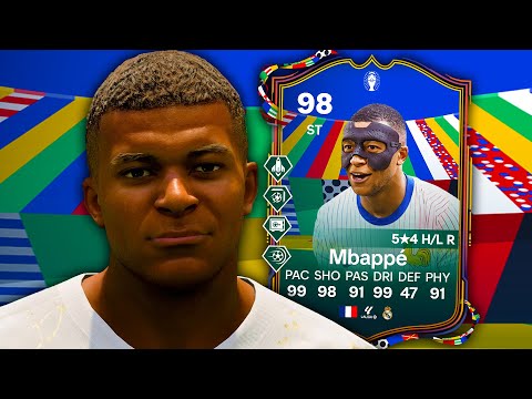 98 UEFA Euro TOTT Mbappe Player Review - EA FC 24