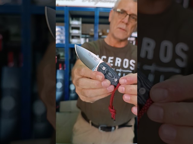 Vídeo relacionado con DRACHENADER CAVA Cuchillo de Cuello Tanto Fijo Pequeño Fulltang Mini Outdoor Con Funda de Plástico