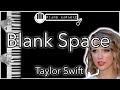 Blank Space - Taylor Swift - Piano Karaoke Instrumental