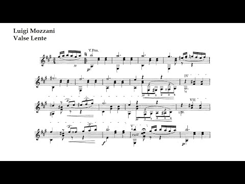 Luigi Mozzani. Valse Lente