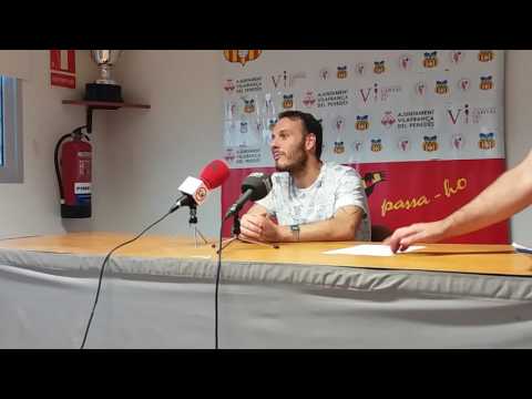 Rueda de prensa de Velillas Vilafranca - Hospitalet Copa Cataluña