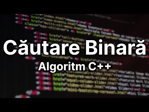 Video: Căutare binară în C++