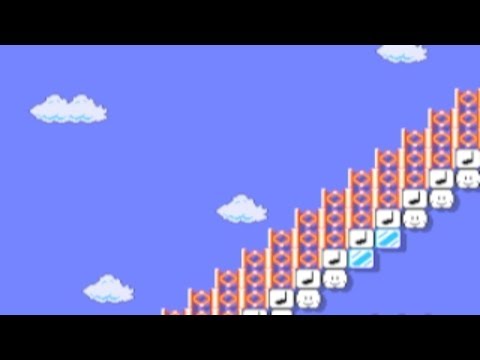 登山は大変なの　扉は意味ないの by ゆん - Super Mario Maker - No Commentary 1bq