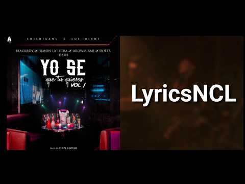 YO SE QUE TU QUIERES VOL.1 - BLACKROY | Letra