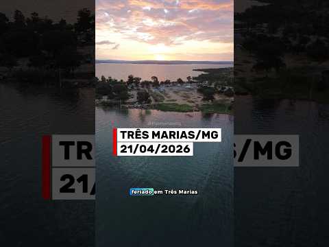 Tres Marias Minas Gerais no feriado de Tiradentes 21/04/2026 #mardeminas #turismo #tresmariasmg