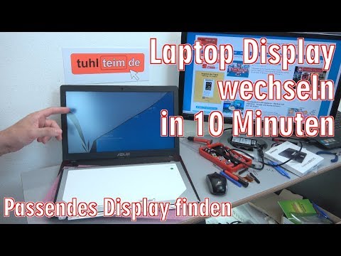 Laptop Display wechseln in 10 Minuten - Notebook reparieren - Passendes Display kaufen - [4K] Video