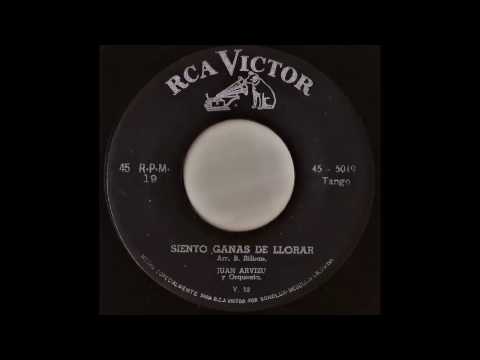 SIENTO GANAS DE LLORAR | JUAN ARVIZU